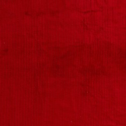 Tissu Velours Côtelé Stretch Rouge grosses côtes 4,5 mm | Tissus Loup