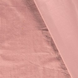 Tissu Velours Côtelé Stretch Rose Ballerine grosses côtes 4,5 mm | Tissus Loup