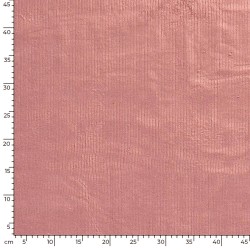 Tissu Velours Côtelé Stretch Rose Ballerine grosses côtes 4,5 mm | Tissus Loup