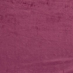 Tissu Velours Côtelé Stretch Mauve grosses côtes 4,5 mm | Tissus Loup