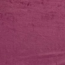 Tissu Velours Côtelé Stretch Mauve grosses côtes 4,5 mm | Tissus Loup