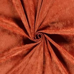 Tissu Velours Côtelé délavé Terracotta à côtes fines Stretch | Tissus Loup