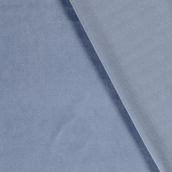 Tissu Velours jersey Bleu Bleuet clair | Tissus Loup