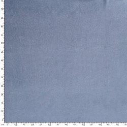 Tissu Velours jersey Bleu Bleuet clair | Tissus Loup