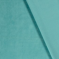 Tissu Velours jersey Turquoise | Tissus Loup