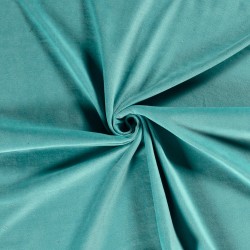 Tissu Velours jersey Turquoise | Tissus Loup