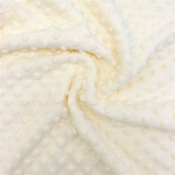 Tissu Minky Écru | Tissus Loup