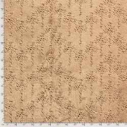 Tissu Fausse Fourrure Motif Structuré Cappuccino | Tissus Loup