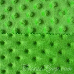 Tissu Minky Vert Perroquet | Tissus Loup