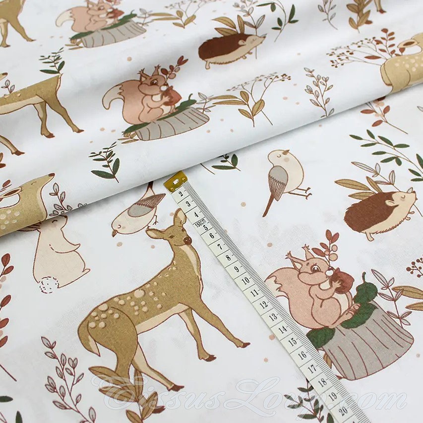 Tissu Loup et ses Amis Animaux — 2