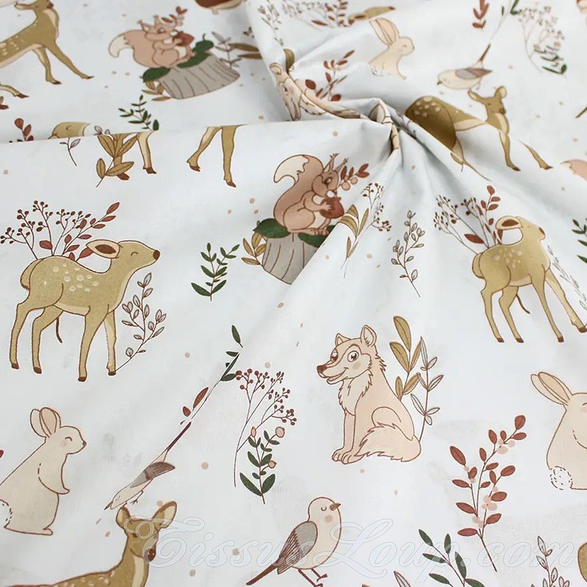 Tissu Loup et ses Amis Animaux — 3