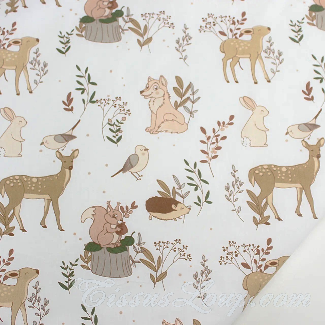 Tissu Loup et ses Amis Animaux — 1