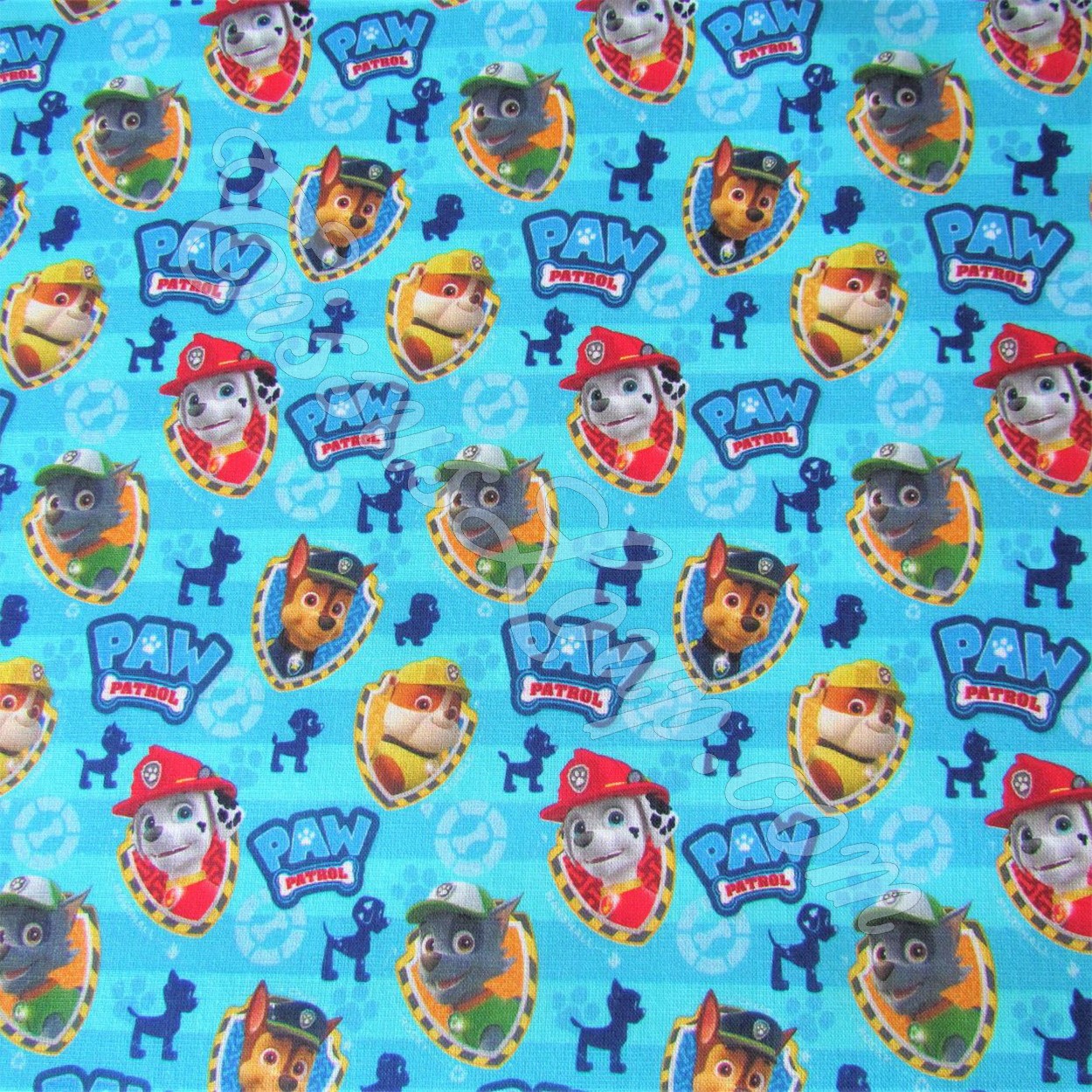 Tissu La Pat Patrouille Fond Bleu — 1
