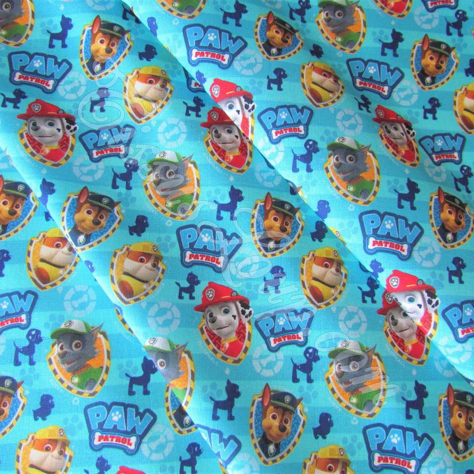 Tissu La Pat Patrouille Fond Bleu — 3