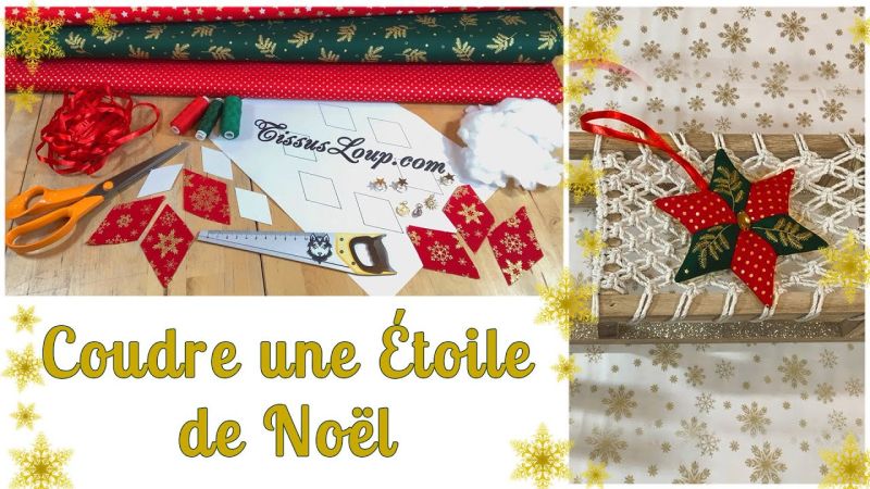 Tuto de couture Étoile de Noël